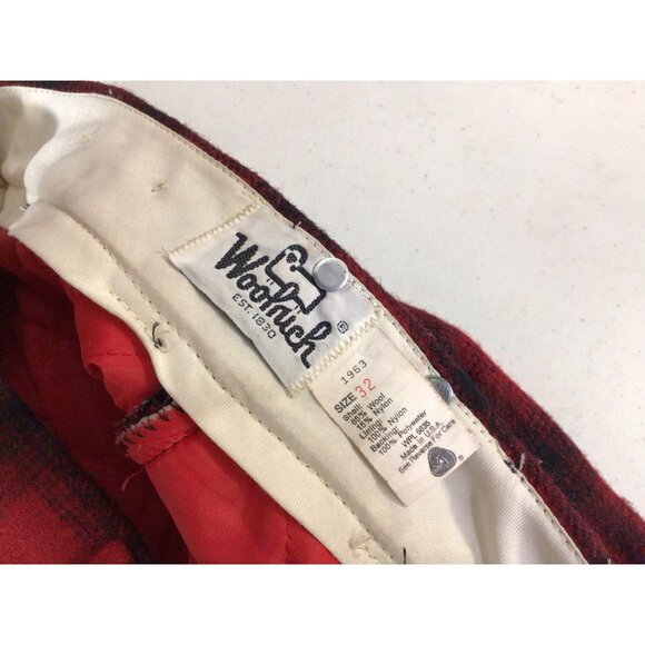 Woolrich Plaid Wool Mackinaw Cruiser Hunting Coat Jacket & Pants Mens Medium - Picture 4 of 8